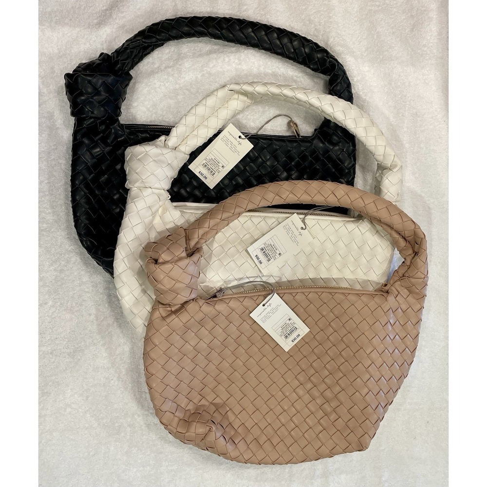 Lot 3 NWT‎ A New Day Women's Woven Hobo/Slouchy Style Shoulder Resale Gift Black